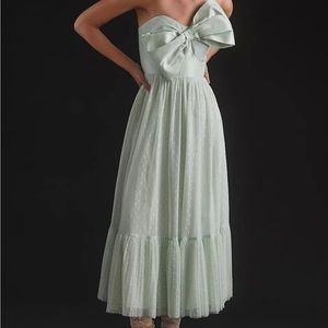 Anthropologie HUTCH Tulle Bow-Tie Midi Dress NWT